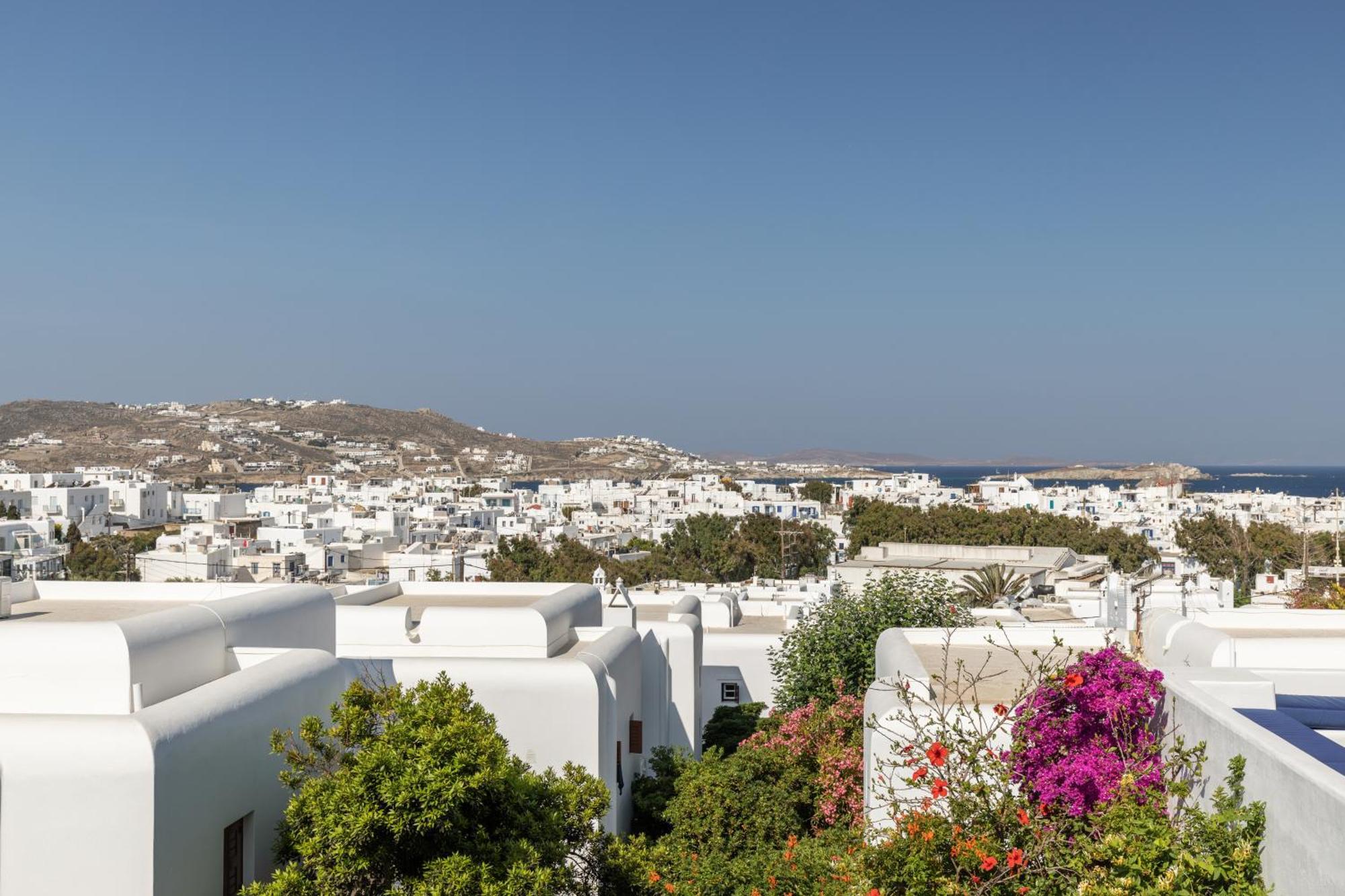 Callisti Mykonos Town With Pool View And Calypso Upper Floor With Sea View Екстериор снимка